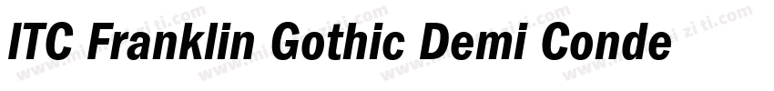 ITC Franklin Gothic Demi Condensed字体转换